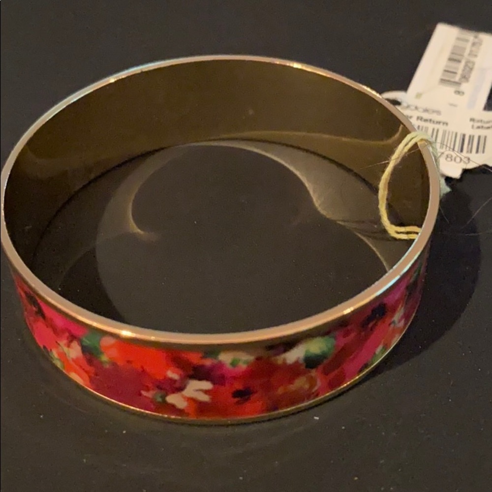 Red floral bracelet